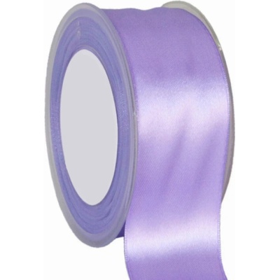 Oboustranná saténová stuha 38 mm x 25 m levandulová
