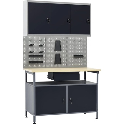 HABA Работна маса с три стенни панела и един шкаф Elaina (V3053437)