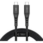Tech-Protect ub11t ultraboost type-c cable pd 240w / qc3.0 200cm black (5906302353132)