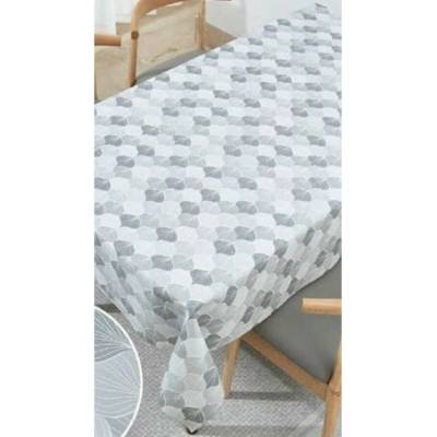 Obrus PVC MIS576, metráž, 20 m x 140 cm, sivé vejárky so žilkováním, IMPOL TRADE