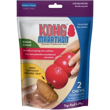 KONG Marathon® 2-pk Chicken Medium - лакомство за куче, пълнител за играчките KONG - САЩ - XCP12E