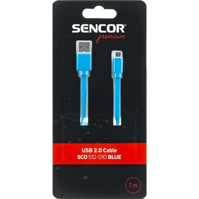 Sencor SCO 512-010 USB A/M-Micro B, modrý