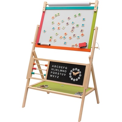 Baby Mix dřevěná tabule pro děti 2 v 1 Montessori – Zboží Dáma