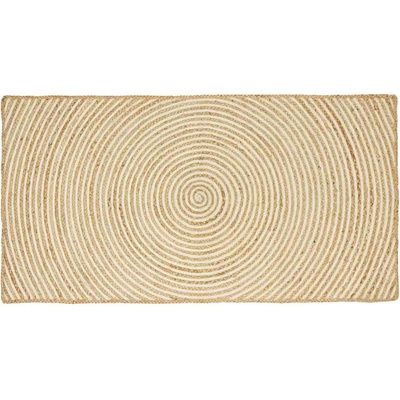 vidaXL Килими за помещение Бяло 60 x 110 cm юта (42010709)