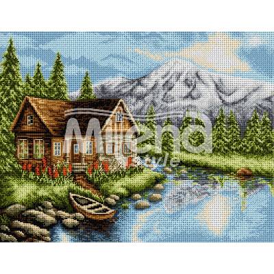 Milena Style Лято в планината - гоблен със схема конци dmc 1: 4