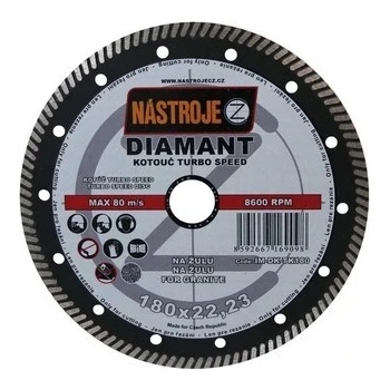 Nástroje cz Kotouč diamantový 180 x 2,0 x 22,2 mm IM-DK-TK180