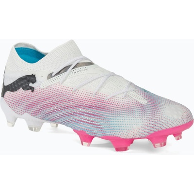 PUMA Футболни обувки PUMA Future 7 Ultimate Low FG/AG white/black/poison pink/bright aqua/silver mist