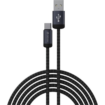 Devia EC649 USB - USB-C 1m černý