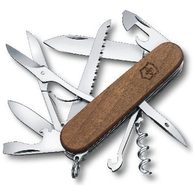 VICTORINOX - Střední kapesní nůž Huntsman Wood, 13 funkcí, dřevo 1.3711.63