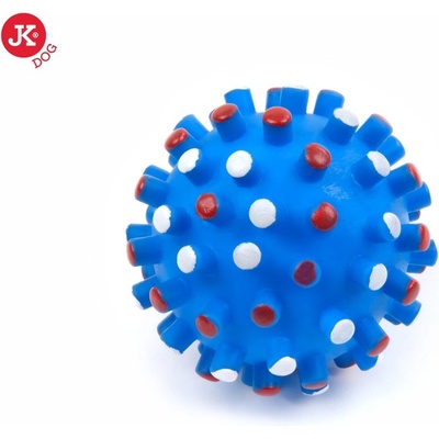 JK ANIMALS Vinylový míč s bodlinami 8,5 cm