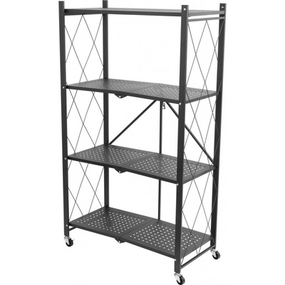 Strend Pro Regál Racks RAW4T, kovový, 4 police, 1270x720x340 mm, max. 50 kg/polica, prenosný