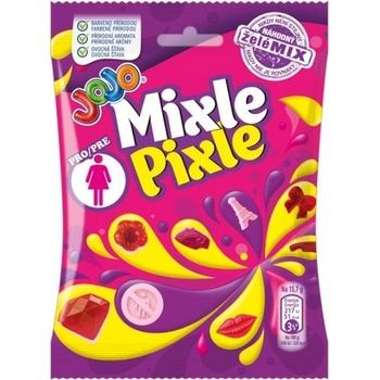 JOJO Mixle Pixle Pro Holky želé bonbóny s ovocnými příchutěmi 80 g