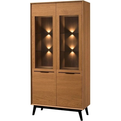 Szynaka Lazure 12 s LED osvetlením 95 cm dub Rustikal karamelový