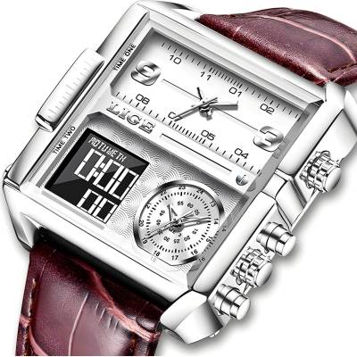 LIGE Часовник lige xu-23708 - Кафяв kp23708 (xu-23708)