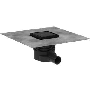 Hansgrohe RainDrain Brilliance - Подов отвод, 10x10 см, матово черно 56250670 (56250670)