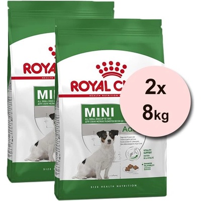 Royal Canin Mini Adult 8+ гранули за възрастни стари кучета 2 x 8 кг