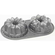 Nordic Ware Forma na 2 malé bábovky Lilie a Kugelhopf grafit 1,2 l