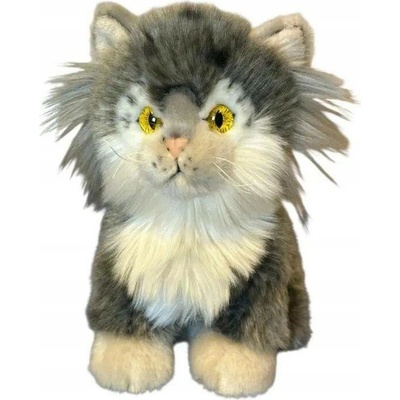 Kočička Manul Šedý Realistický DUBI 19 Cm