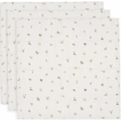 Jollein 70x70 cm Miffy & Friends 3 ks
