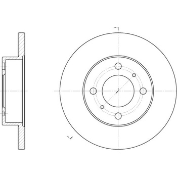 Brzdový kotúč REMSA 61117.00