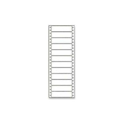 Coveris ETSW089023Y1 tabelační etikety 89 x 23,4 mm jednořadé 25 listů bílé