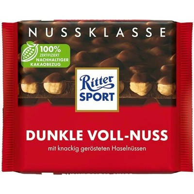 Ritter Sport Nussklasse hořká s celými oříšky 100 g