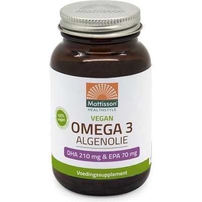 Mattisson Healthstyle Веган Омега-3 от водорасли DHA/EPA 210 mg/70 mg 60 капсули | Mattisson Healthstyle (MT1472)