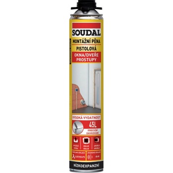 Soudal PU pena pištoľová nízkoexpanzná 750 ml