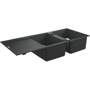GROHE K500 композитна мивка 116x50.2 см черна (31647AP0) Мивка за вграждане
