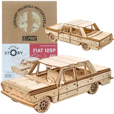 Little Story Drevené 3D puzzle Fiat 125p 237 ks