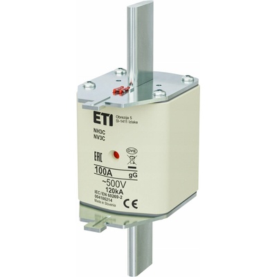 Eti-Polam Pojistková vložka NH3C 100A gG 500V 004186214
