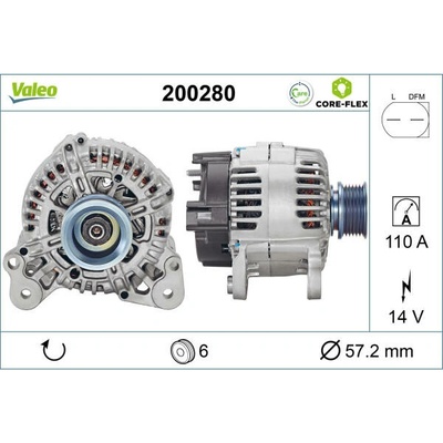 VALEO Alternátor VALEO 200280