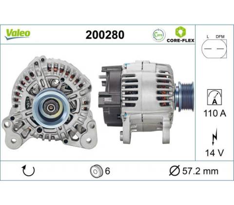 VALEO Alternátor VALEO 200280