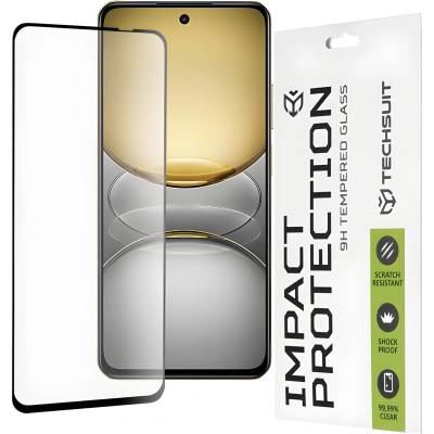 Techsuit защитно пълно покриващо стъкло 111D за Realme C75/14x - Черен KP36984
