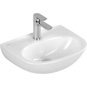Villeroy & Boch O. novo - Умивалник 45x36 см, без преливник, отвор за смесител, алпийско бяло 43404601 (43404601)