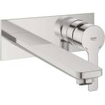 GROHE Lineare - Смесител за умивалник L за вграждане, монтаж с 2 отвора, supersteel 23444DC1 (23444DC1)