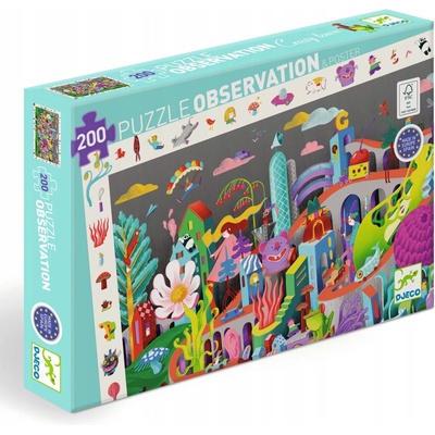 Djeco Observation 200 Fantazijní městečko 200 dílků