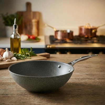 Ballarini Salina Granitium šedá nepřilnavá wok 30 cm