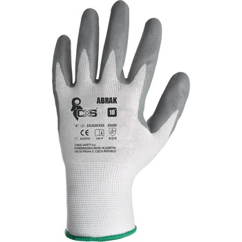 CANIS SAFETY a. s Cxs abrak / Ръкавици, потопени в нитрил - бели/сиви 7 (341000110907)