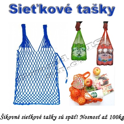 Sieťová nákupná taška modrá - typ B