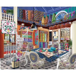 SunsOut - Puzzle Queenies Quiltery - 1 000 piese