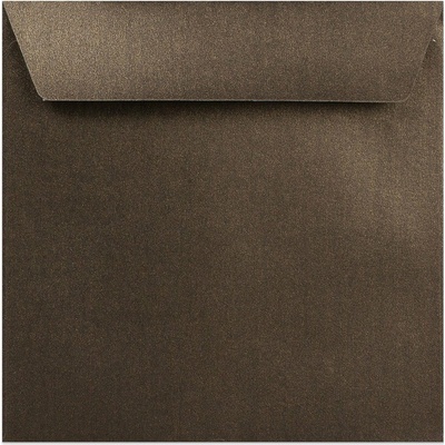 Perleťové obálky - 155 x 155 mm - Bronzová