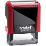 TRODAT Печат TRODAT Printy 4.0 4911 огнен червен корпус черен тампон 4911P/F (4911P/F)
