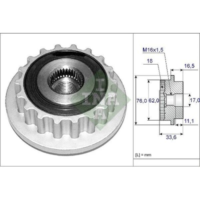 Předstihová spojka Schaeffler INA 535 0118 10 (535011810)