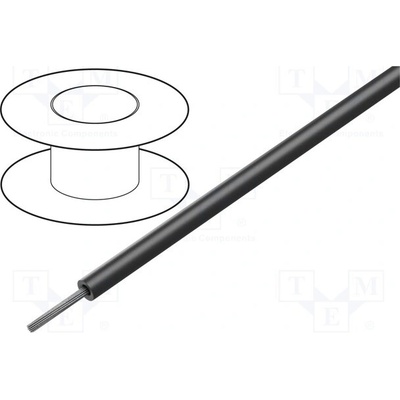 Alpha Wire 1854 BK005 Vodič HookUp Wire lanko Cu 24AWG PVC černá 600V 30,5m