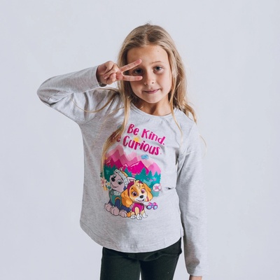 Paw Patrol tričko Be Kind sivé