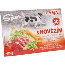 Chejn Sam Adult Dog hovězí 8 x 415 g