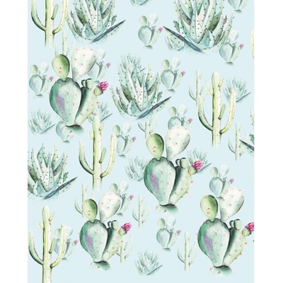 Komar Vliesová fototapeta Cactus Blue rozměry 200 x 250 cm