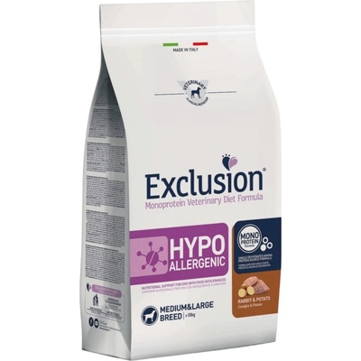 Exclusion Monoprotein Vet Diet Hypoallergenic Medium & Large Breed >10 kg králík brambory 2 kg