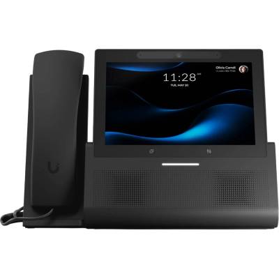 Ubiquiti UniFi UTP-G3-Touch-Enterprise - първокласен настолен смартфон за UniFi Talk, с 7-инчов сензорен дисплей и безпроблемна интеграция с приложенията на UniFi, който се интегрира с PBX платформи на трети страни чрез Talk Relay UTP-G3-TOUCH-ENTERPRISE